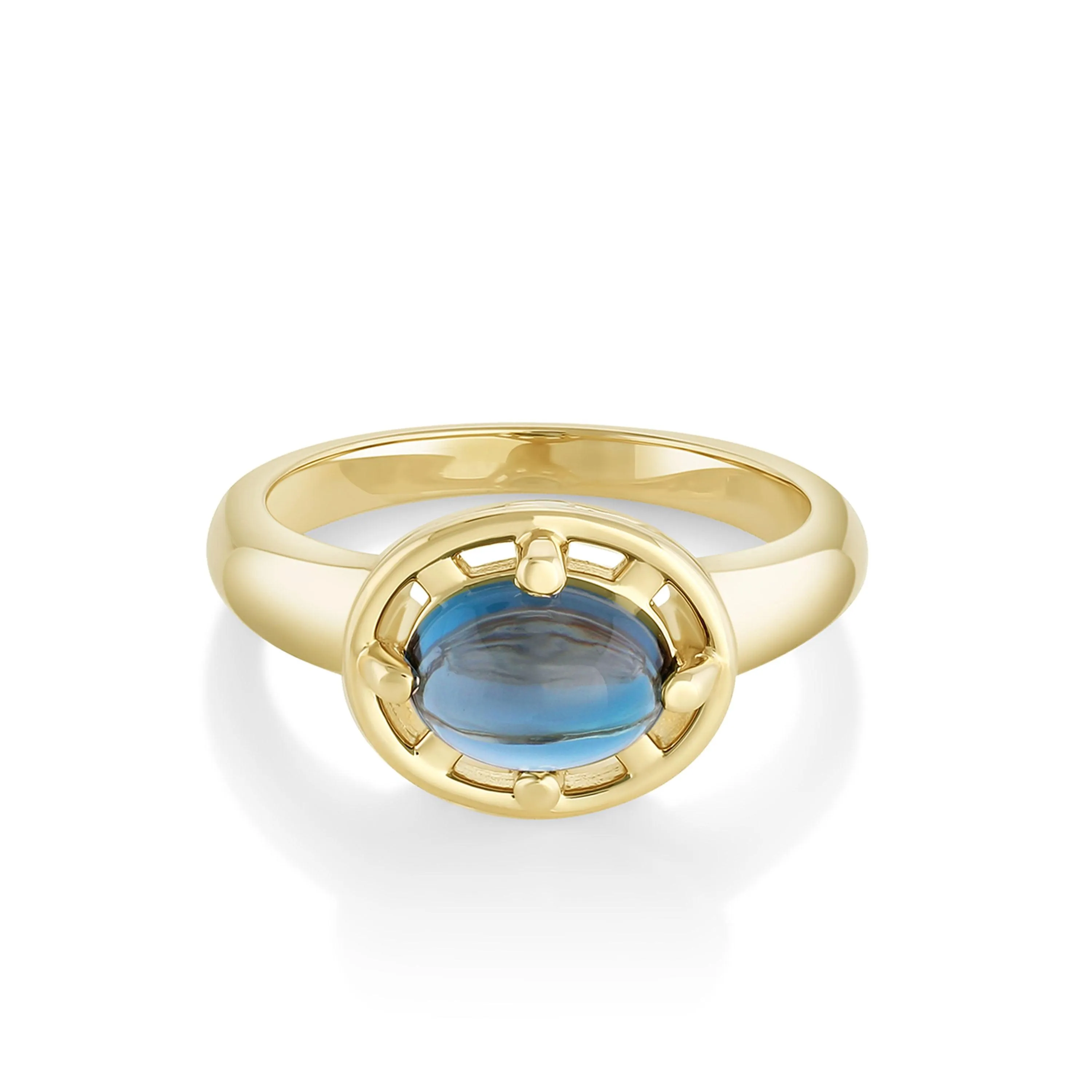 Blue Topaz Georgia Ring sold by Marrow Fine product image thumbnail 2
