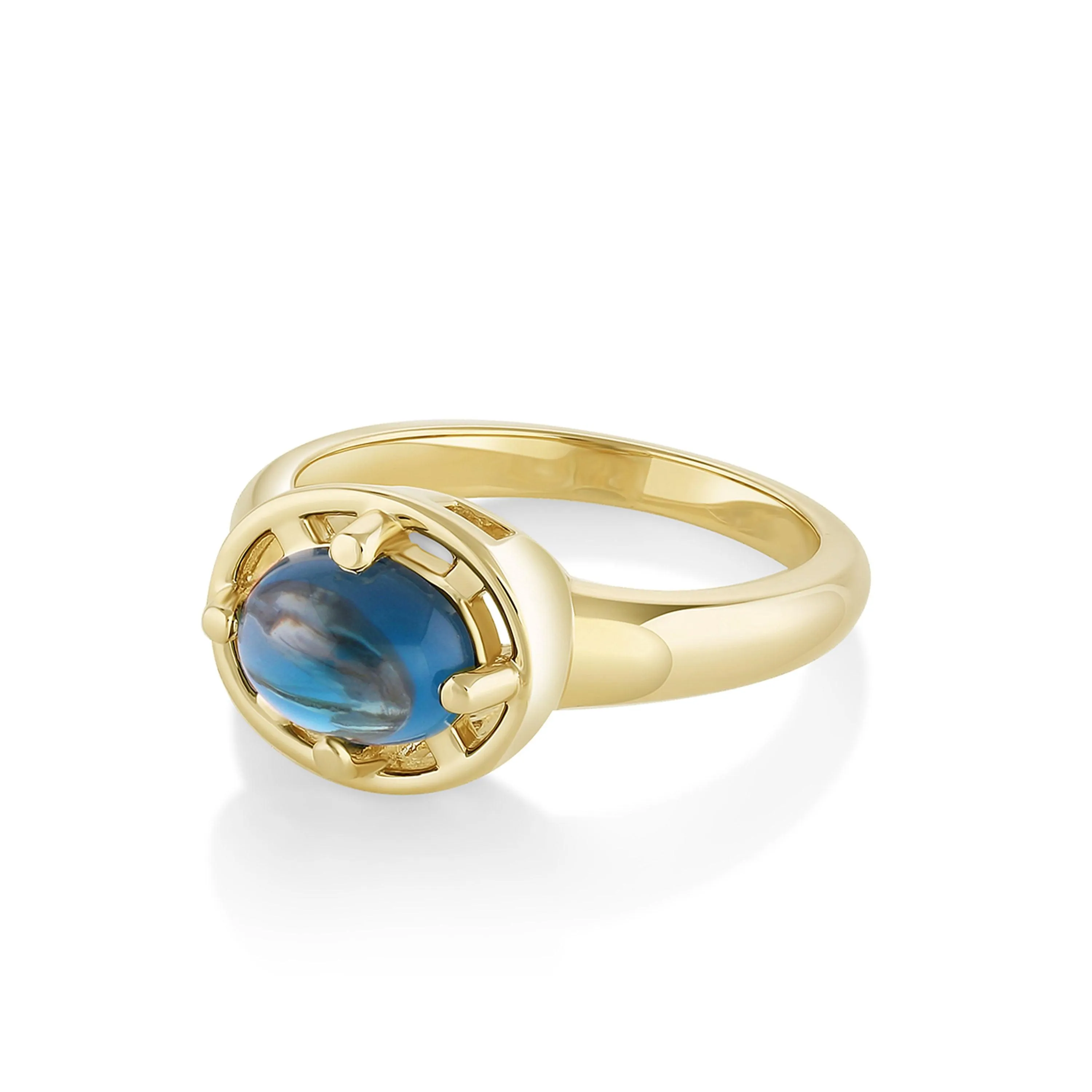 Blue Topaz Georgia Ring sold by Marrow Fine product image thumbnail 3