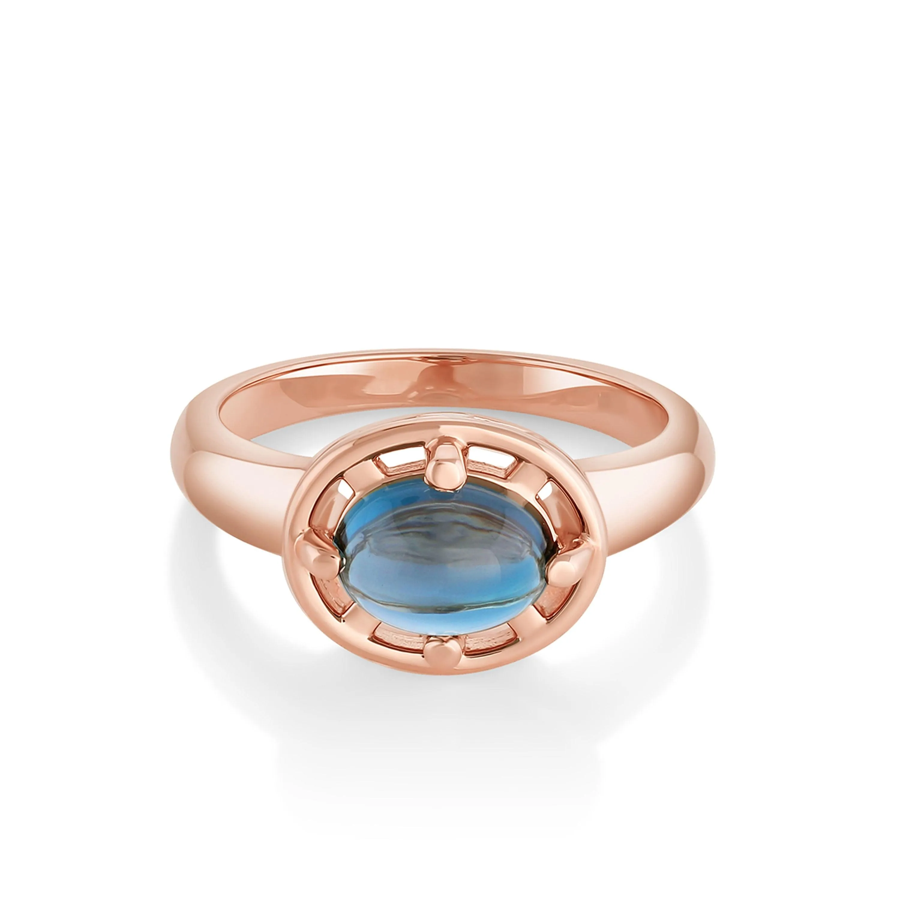 Blue Topaz Georgia Ring sold by Marrow Fine product image thumbnail 4