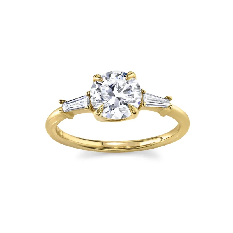 The Classic Baguette Engagement Ring sold by Marrow Fine