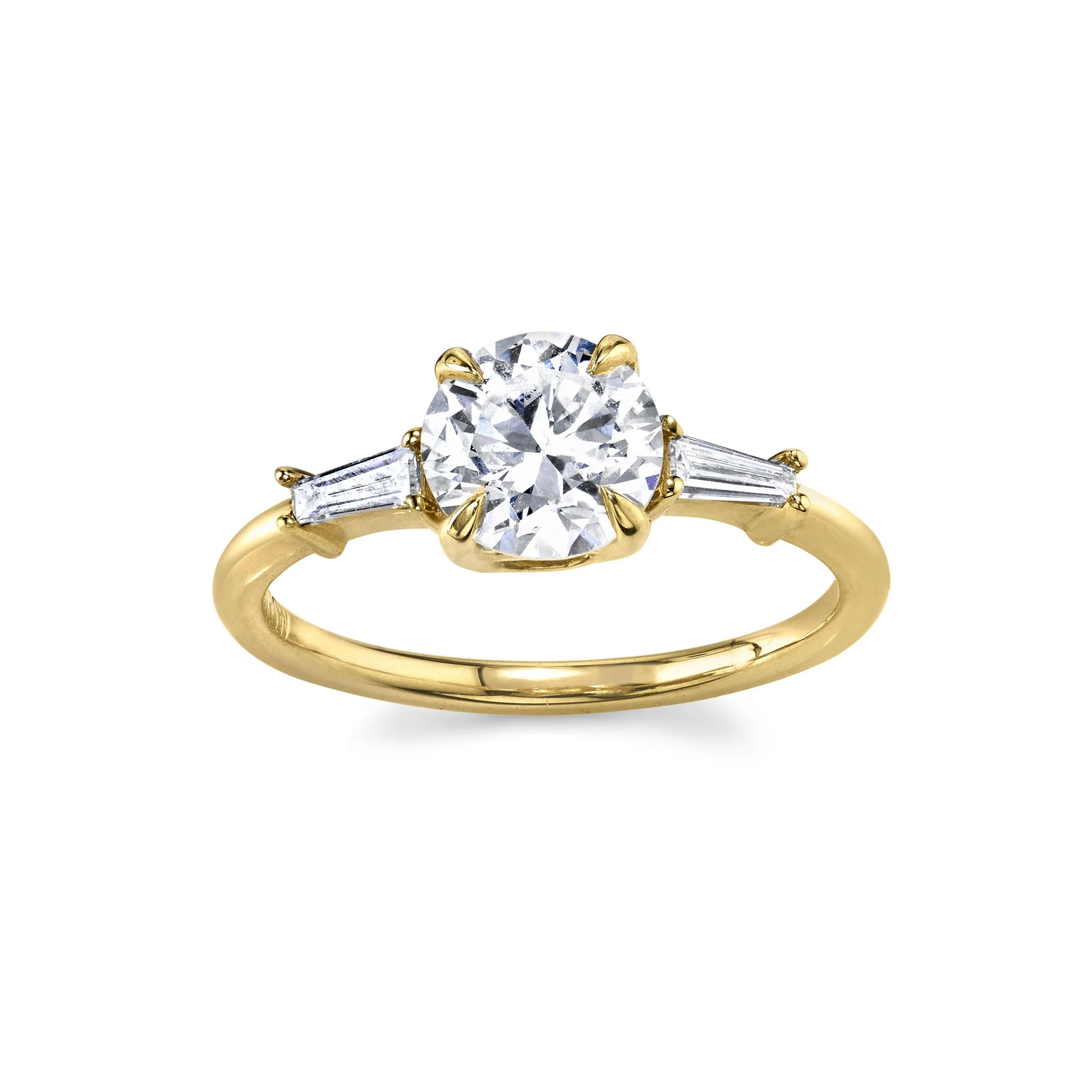 The Classic Baguette Engagement Ring sold by Marrow Fine