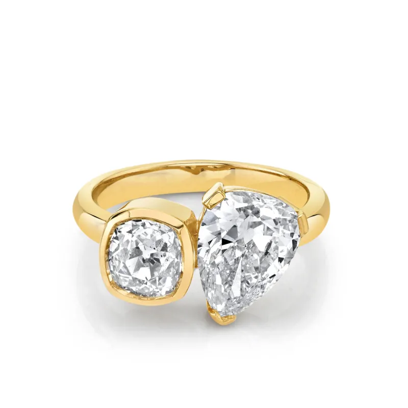 Antique Diamond Toi et Moi Engagement Ring sold by Marrow Fine