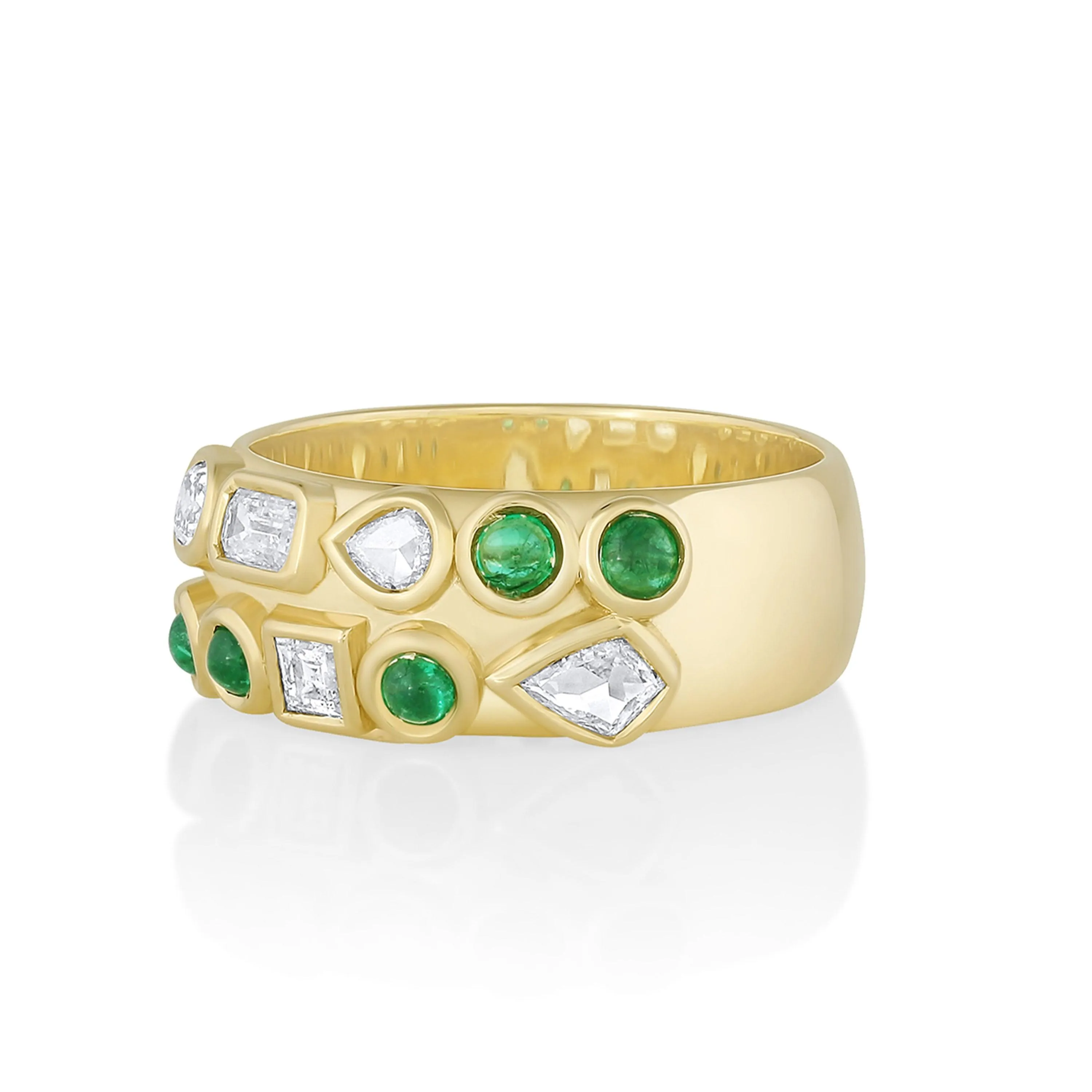 Tessera Emerald & White Diamond Mini Cigar Band sold by Marrow Fine product image thumbnail 2