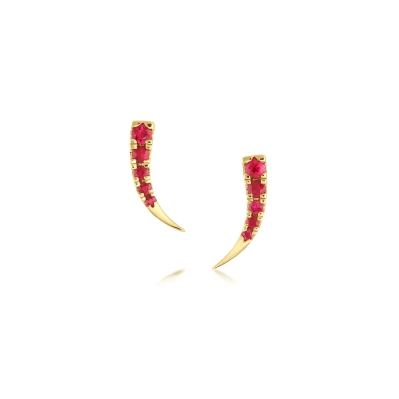 Ruby Ear Crawlers sold by Marrow Fine
