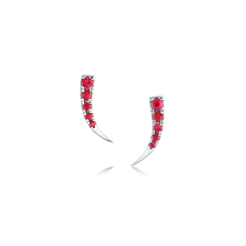 Ruby Ear Crawlers sold by Marrow Fine product image thumbnail 2