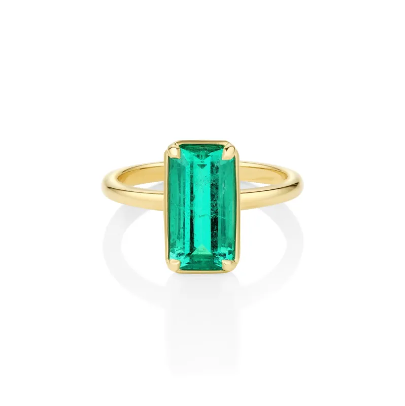 2.31ct Emerald Solitaire Ring sold by Marrow Fine