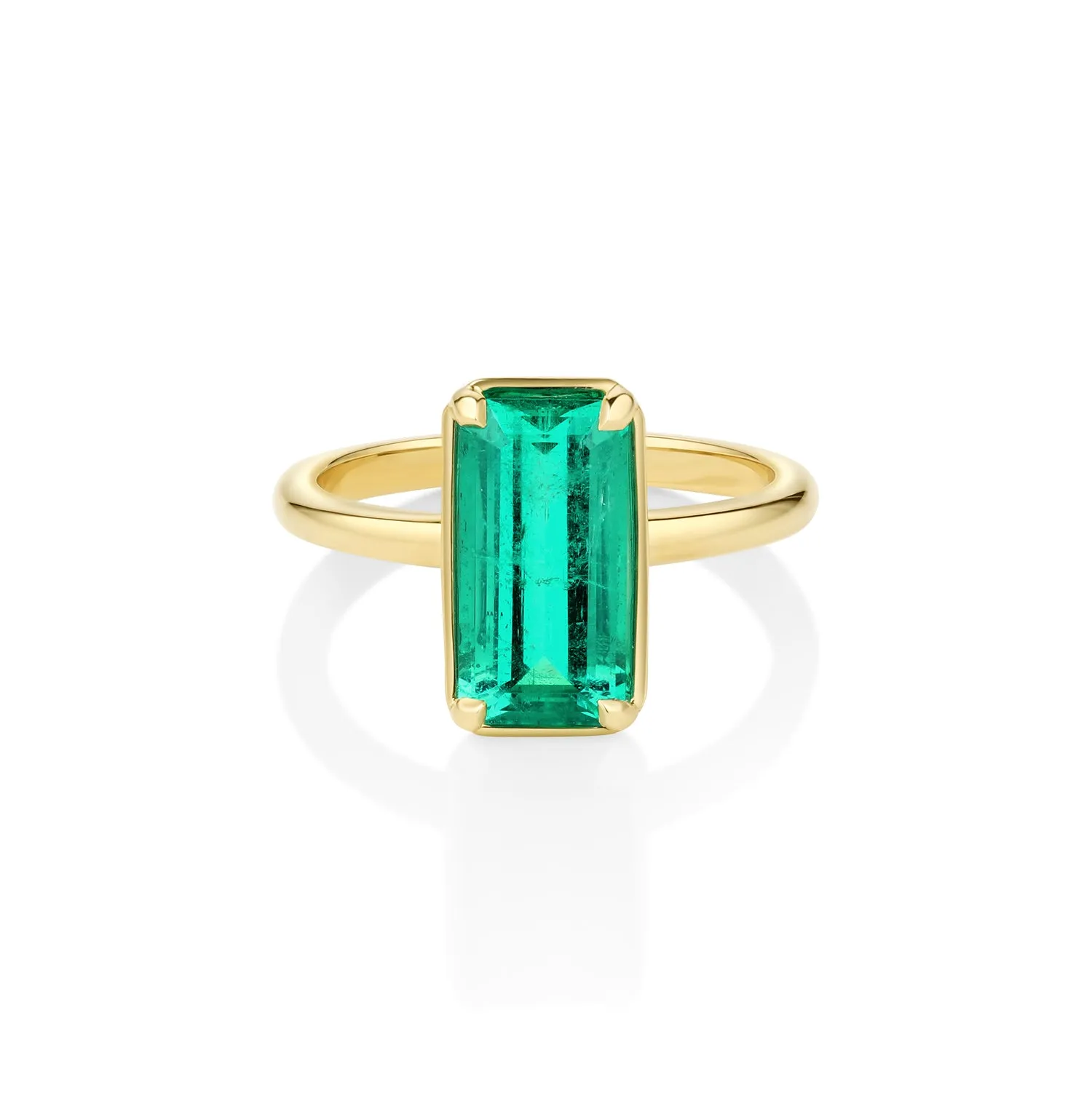 2.31ct Emerald Solitaire Ring sold by Marrow Fine
