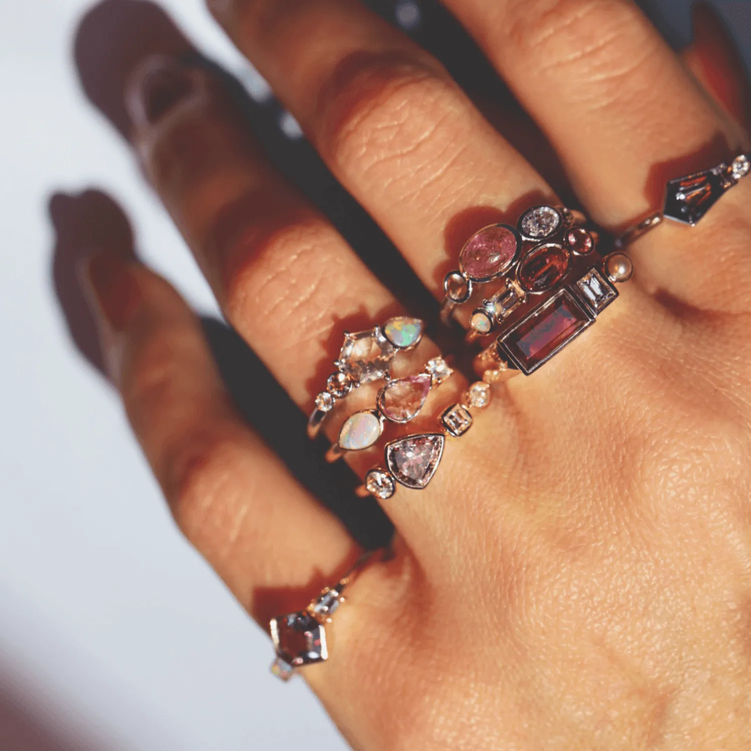 2.42ct Ruby Baguette and Diamond Linear Band sold by Marrow Fine product image thumbnail 4