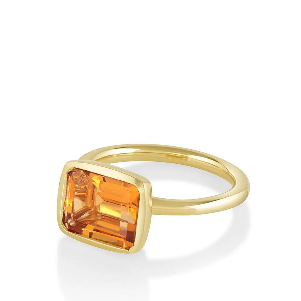 3ct Citrine Bezel Ring sold by Marrow Fine product image thumbnail 2