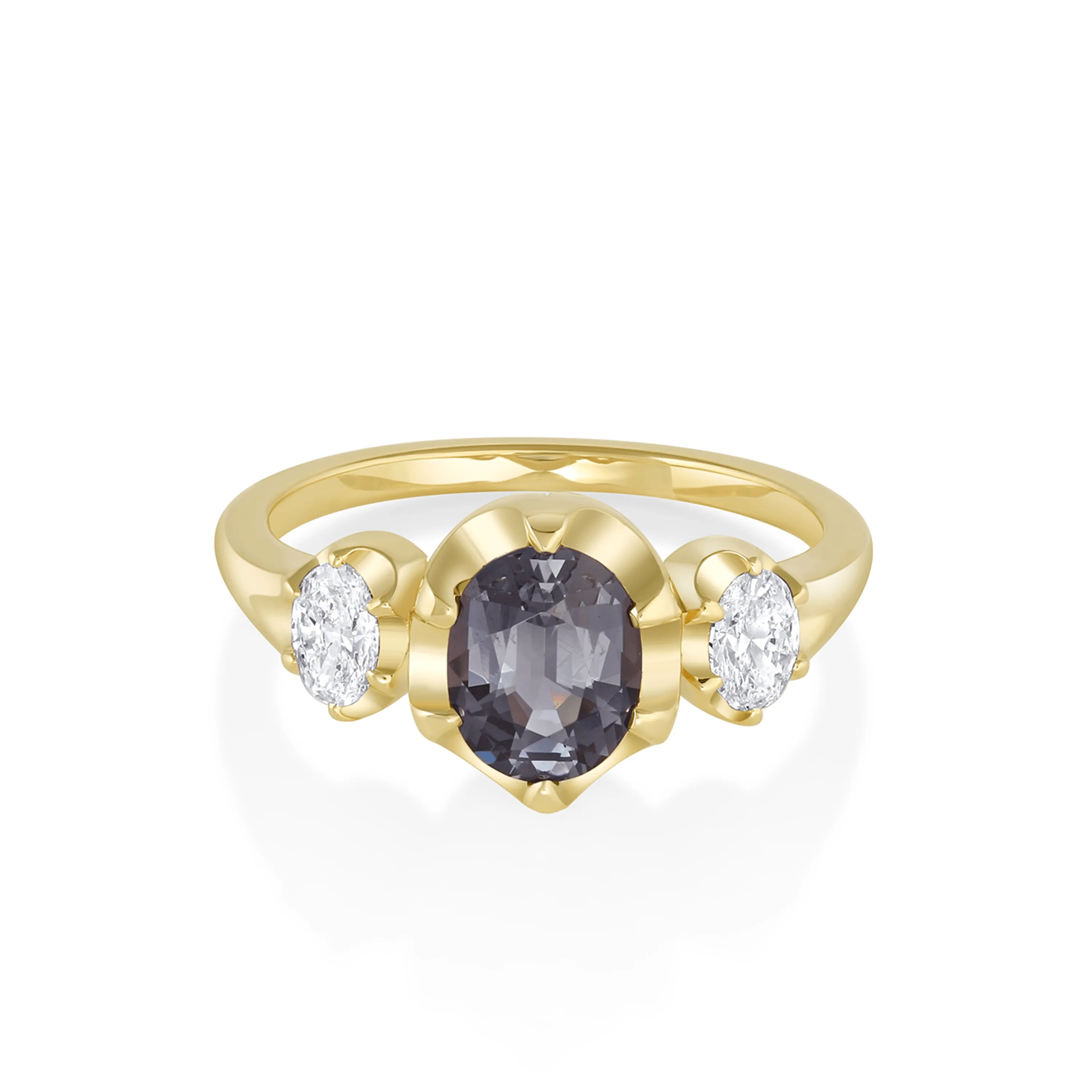 1.22ct Spinel Simone Three-Stone Engagement Ring sold by Marrow Fine