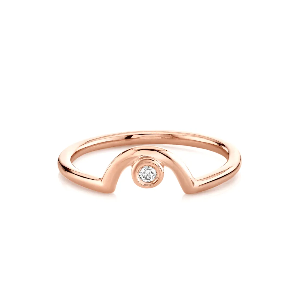 Diamond Arch Band - April sold by Marrow Fine product image thumbnail 4