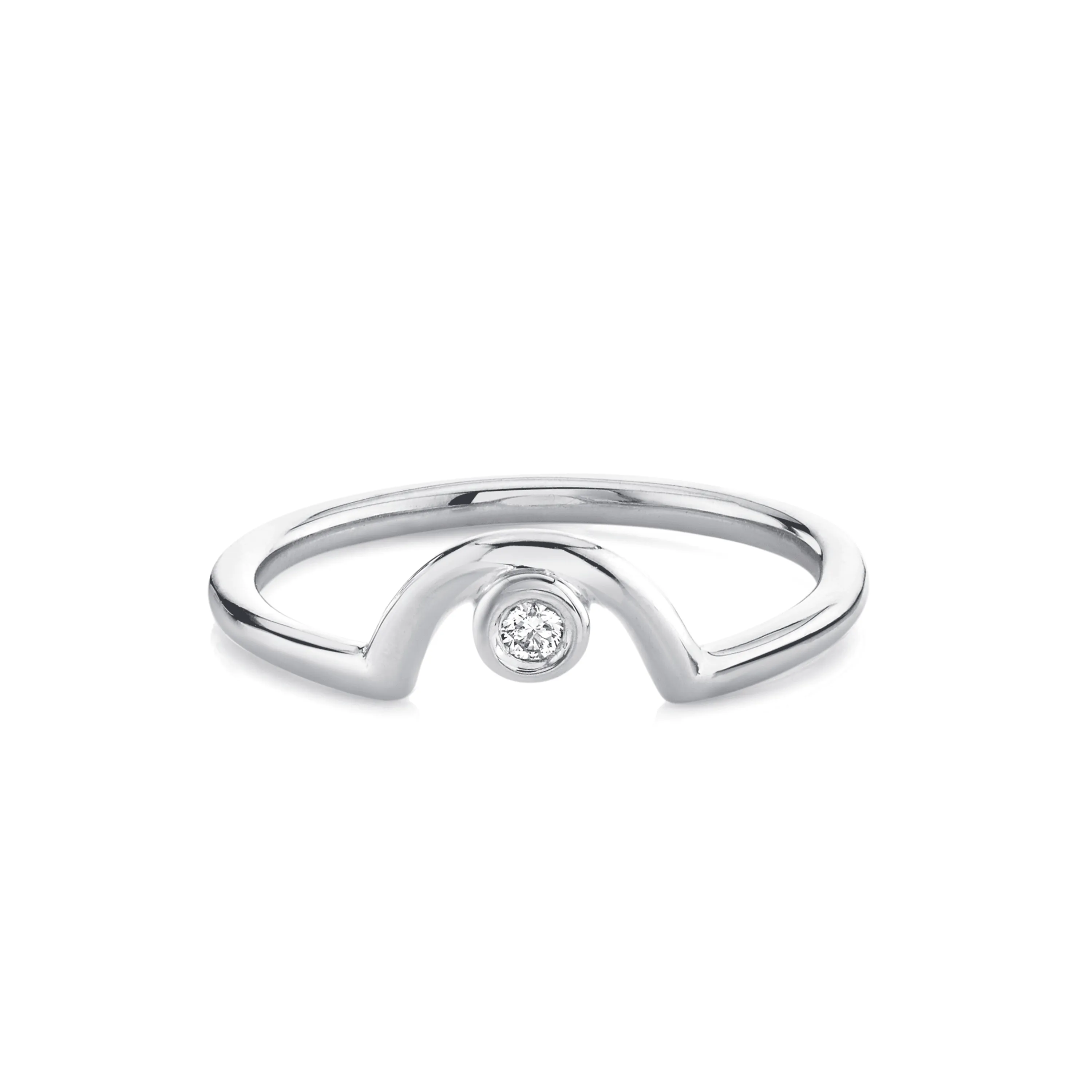Diamond Arch Band - April sold by Marrow Fine product image thumbnail 3