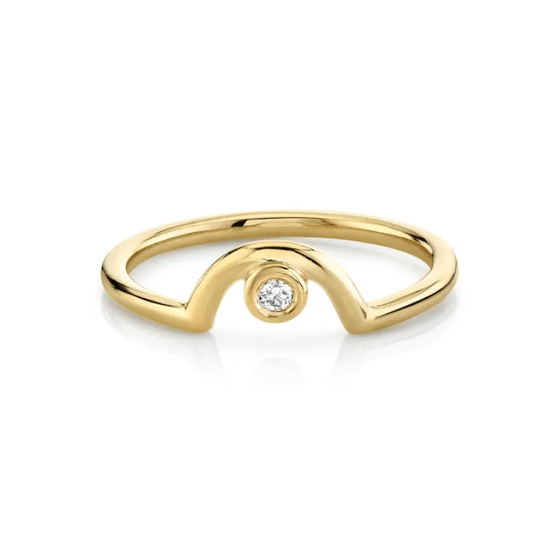 Diamond Arch Band - April sold by Marrow Fine