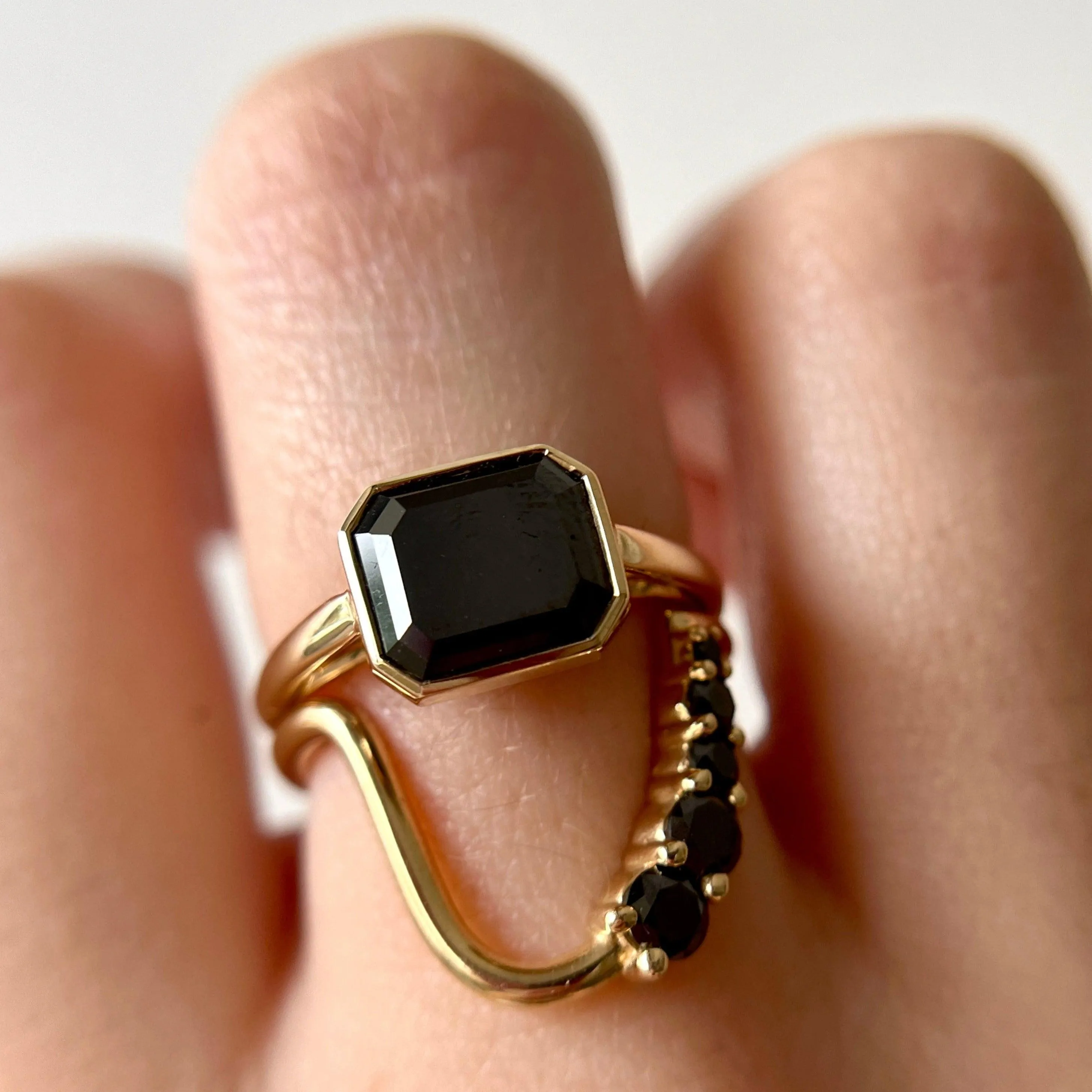 3.06ct Black Diamond Tessa Engagement Ring sold by Marrow Fine product image thumbnail 3