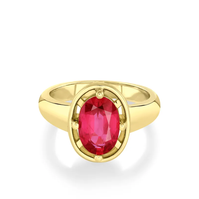 2.15ct Ruby Georgia Ring sold by Marrow Fine