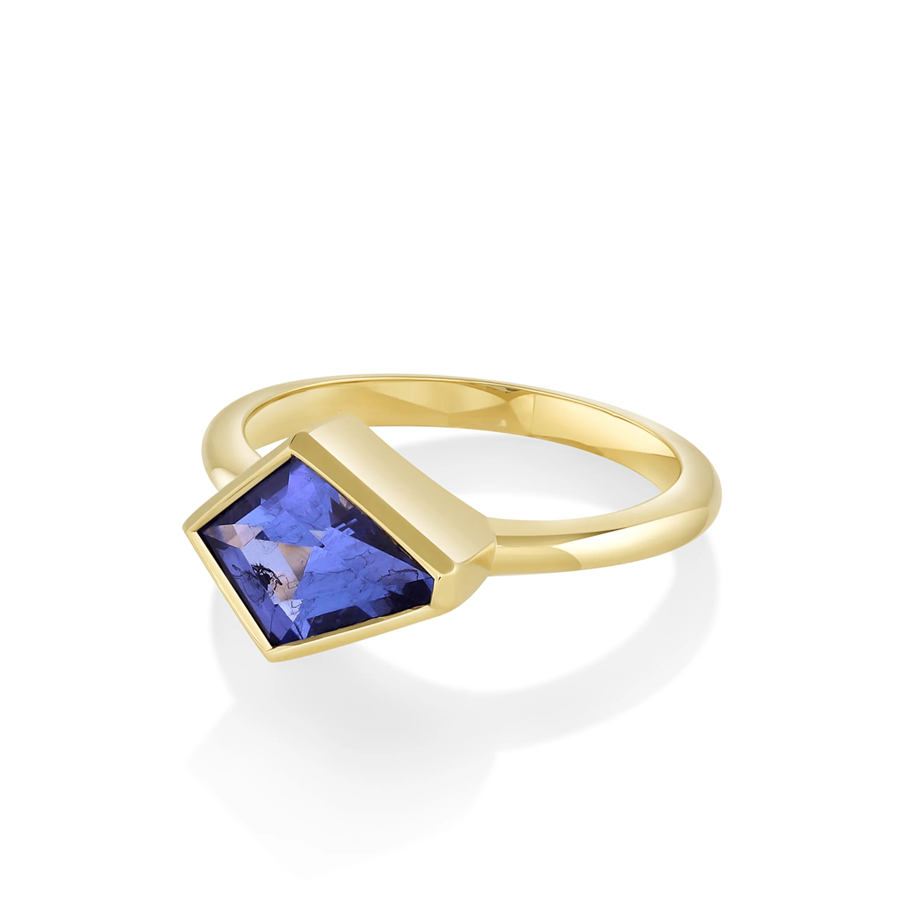 1.35ct Tanzanite Kite Bezel Ring sold by Marrow Fine product image thumbnail 2