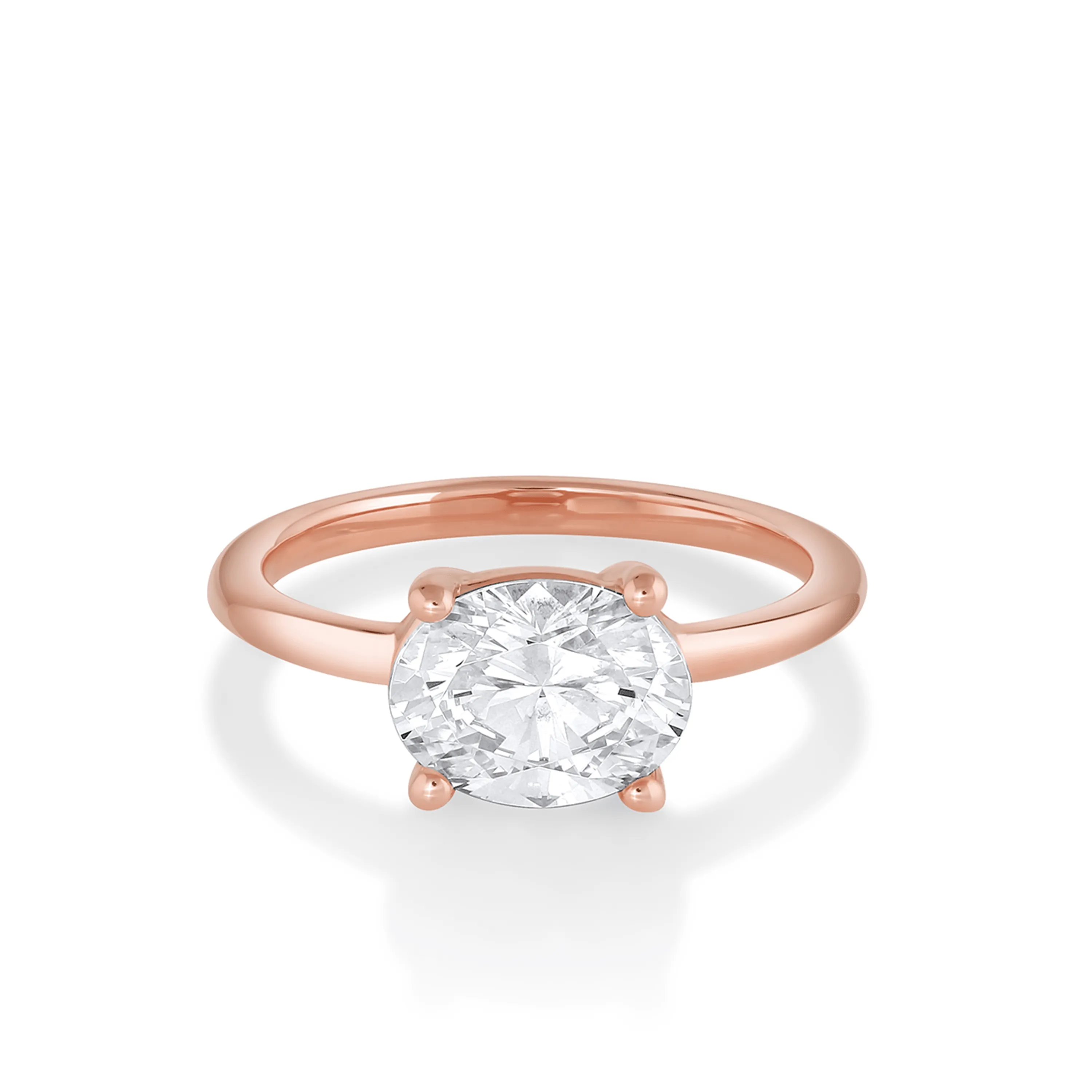 The Hazel Oval Solitaire Engagement Ring sold by Marrow Fine product image thumbnail 4
