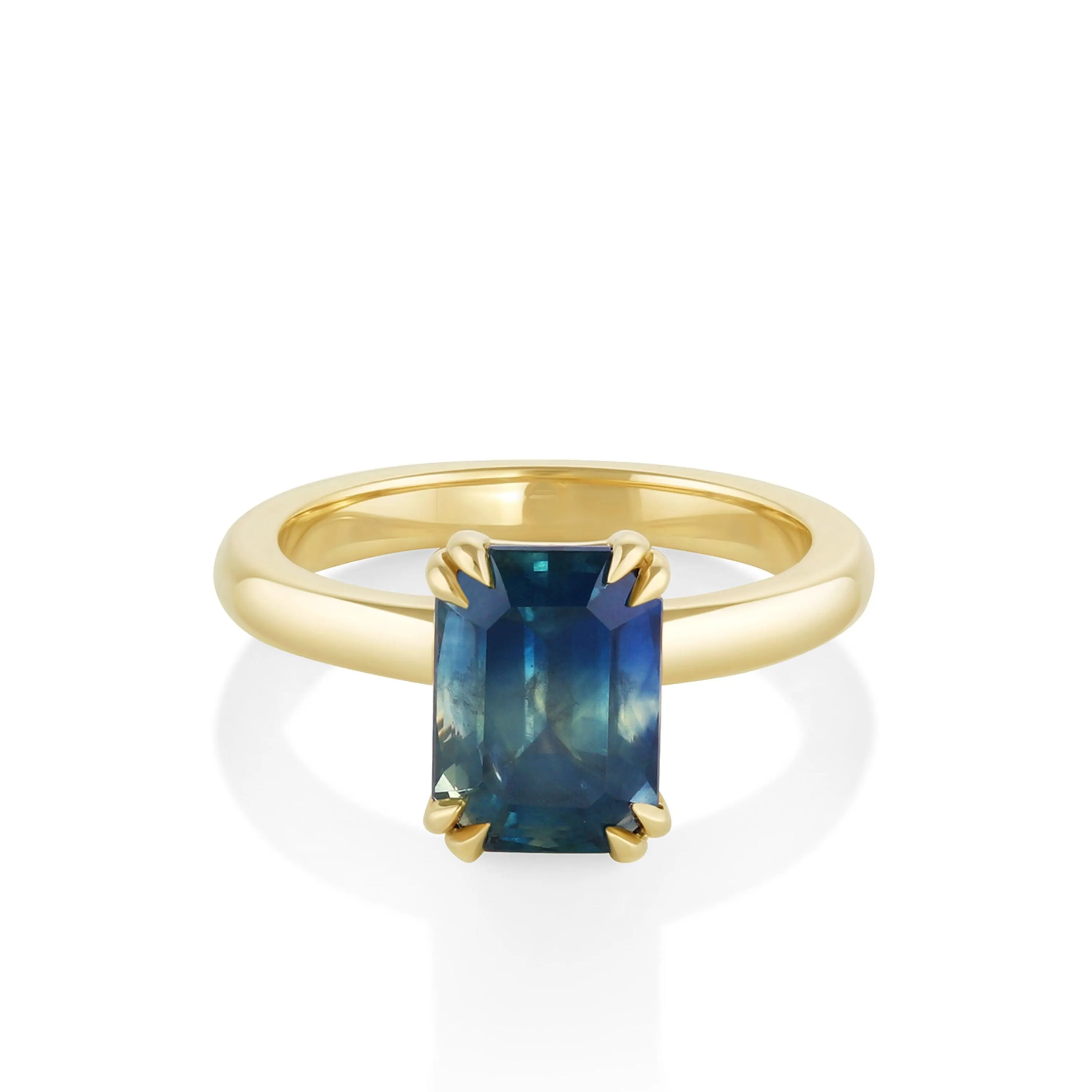 3.93ct Montana Sapphire Annette Engagement Ring sold by Marrow Fine