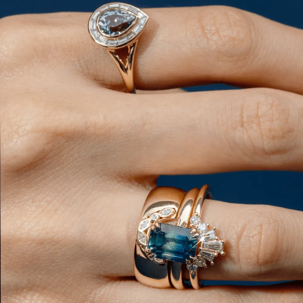 3.93ct Montana Sapphire Annette Engagement Ring sold by Marrow Fine product image thumbnail 3