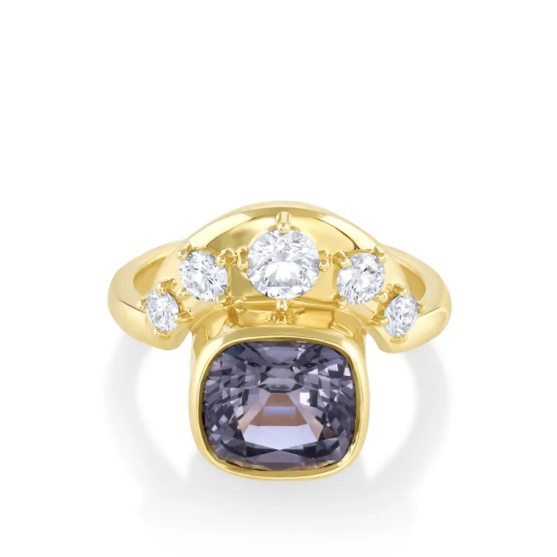3.36ct Purple Spinel Crescendo Ring sold by Marrow Fine