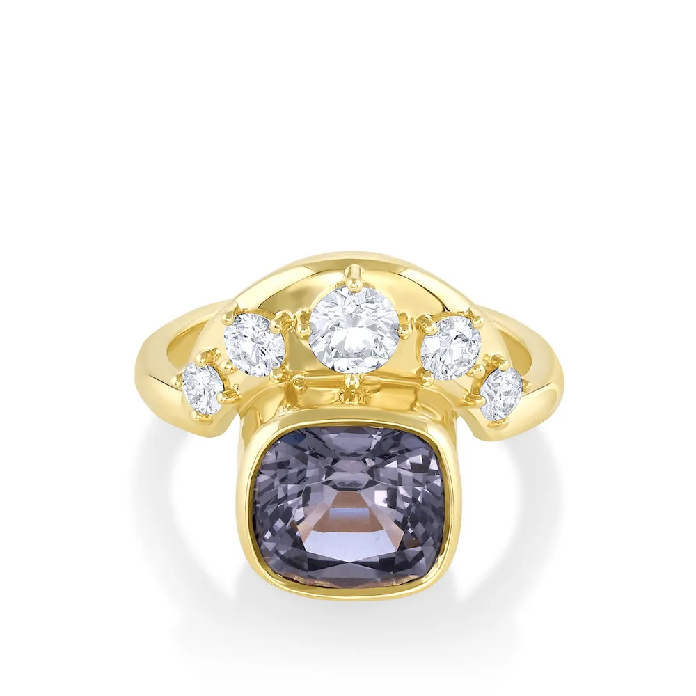 3.36ct Purple Spinel Crescendo Ring sold by Marrow Fine