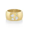 .57ctw Antique White Diamond Shapes Cigar Band sold by Marrow Fine