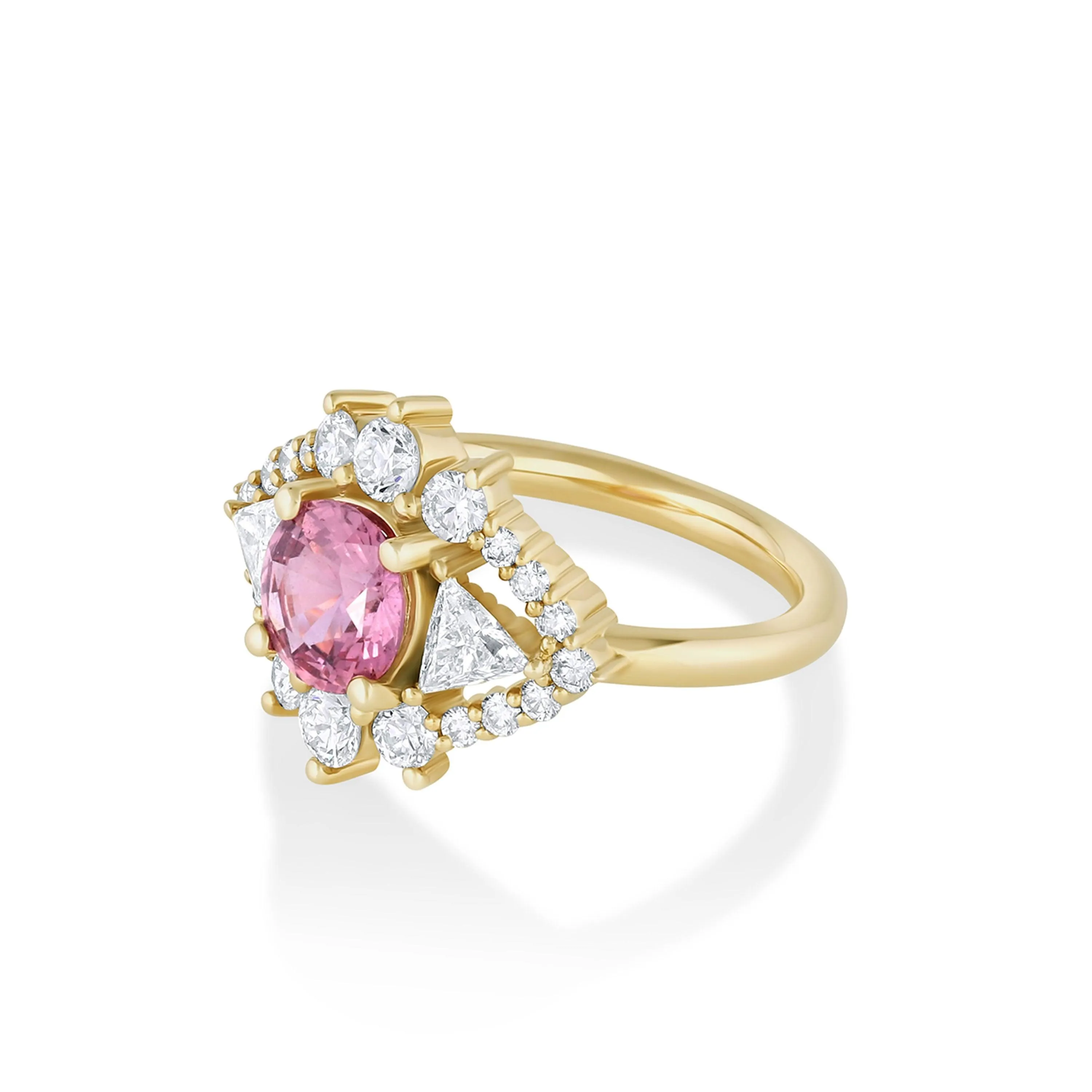 1.49ct Pink Sapphire Art Deco Ring sold by Marrow Fine product image thumbnail 2