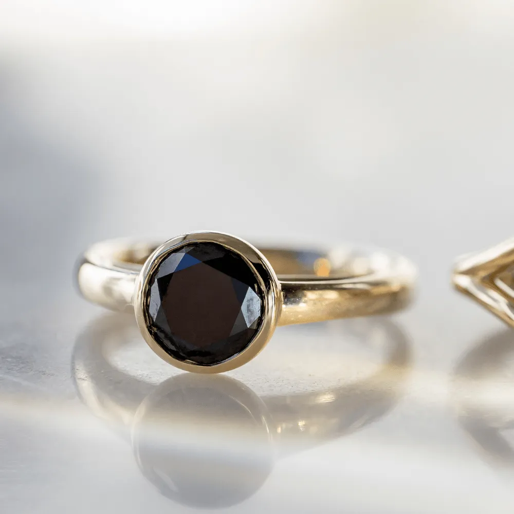 1.60ct Black Diamond Tessa Engagement Ring sold by Marrow Fine product image thumbnail 5