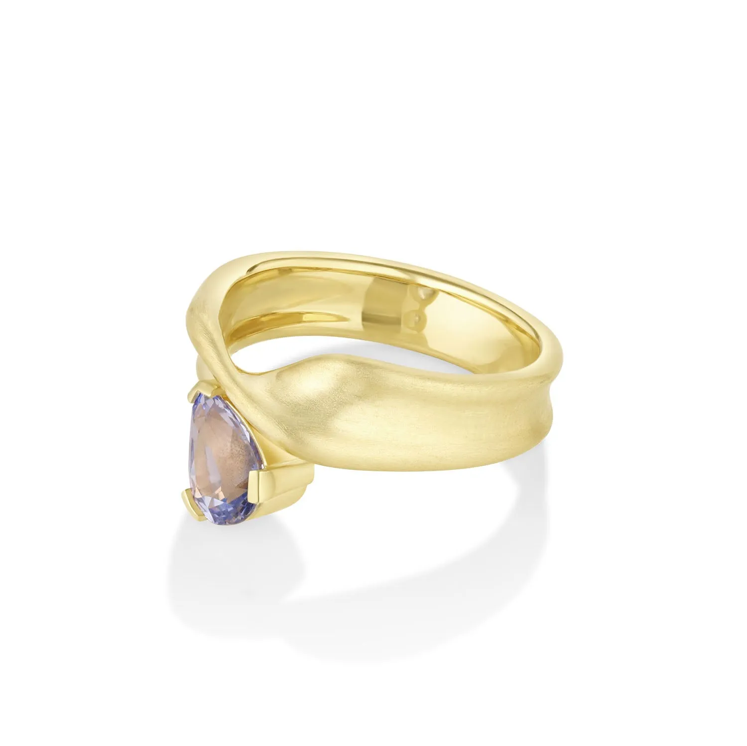 1.06ct Sapphire Twist Ring sold by Marrow Fine product image thumbnail 3