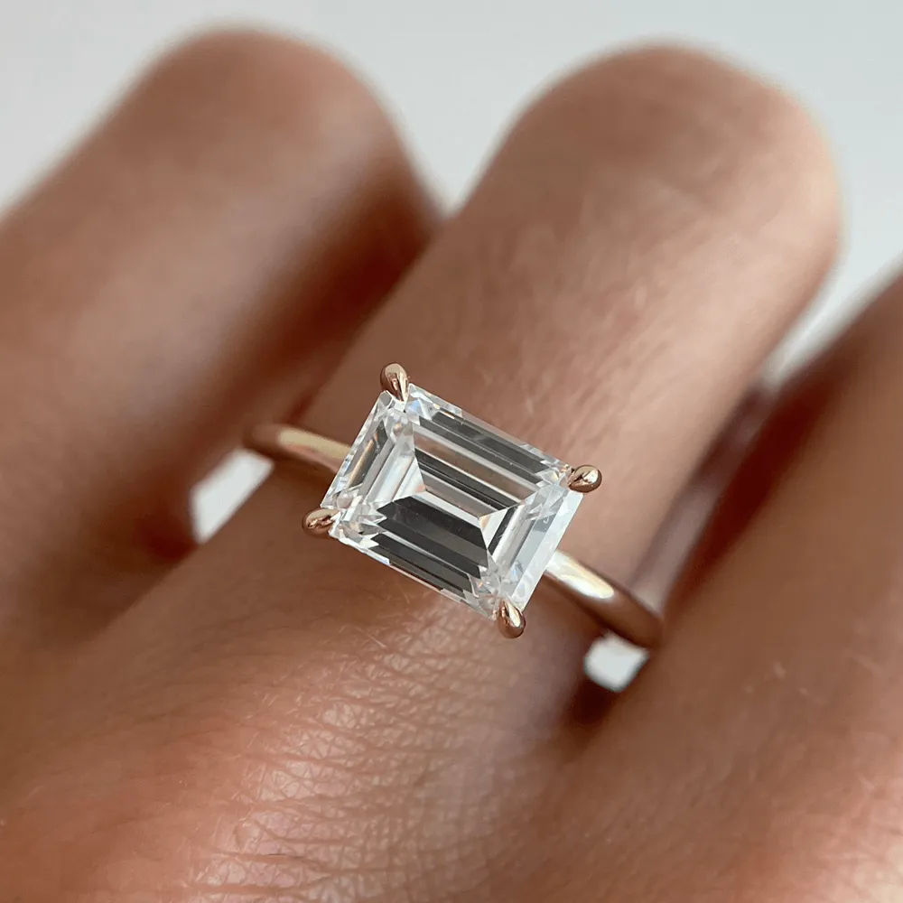 The Posey East/West Engagement Ring sold by Marrow Fine product image thumbnail 5