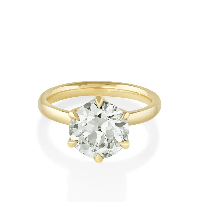 3.39ct Old Euro Cut Camille Engagement Ring sold by Marrow Fine