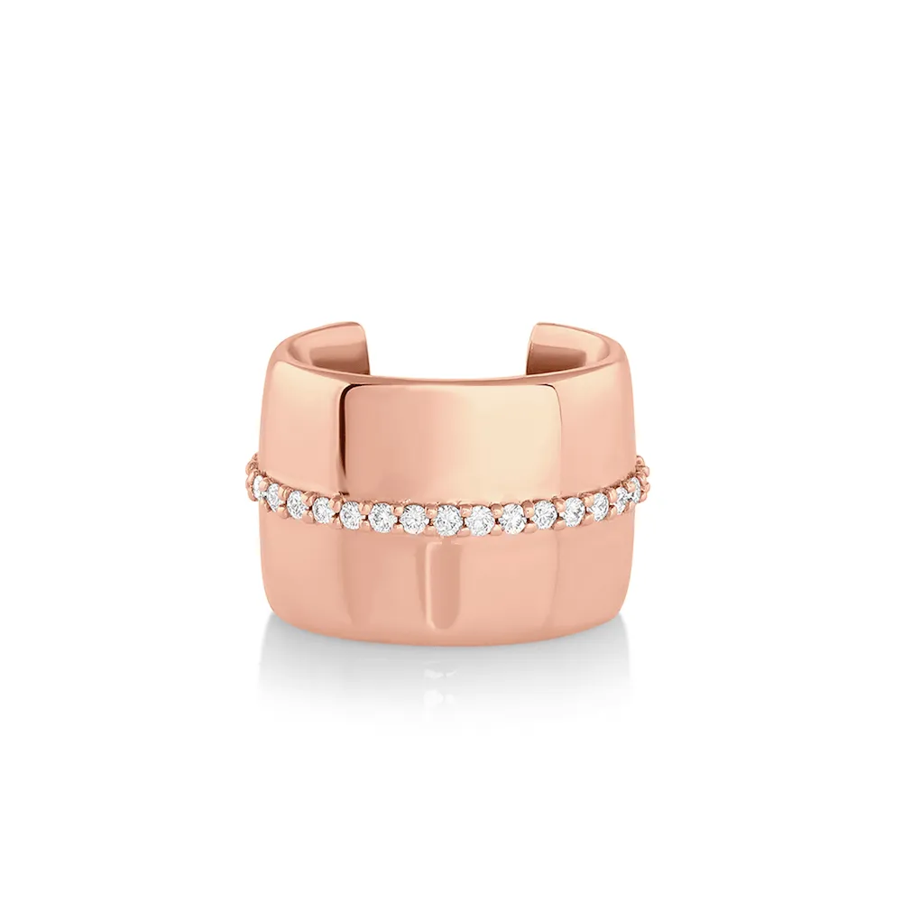 White Diamond Meridian Ear Cuff sold by Marrow Fine product image thumbnail 4