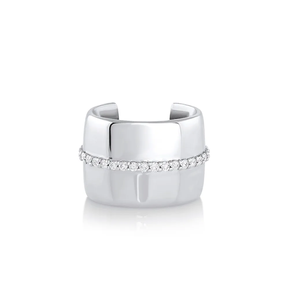 White Diamond Meridian Ear Cuff sold by Marrow Fine product image thumbnail 3