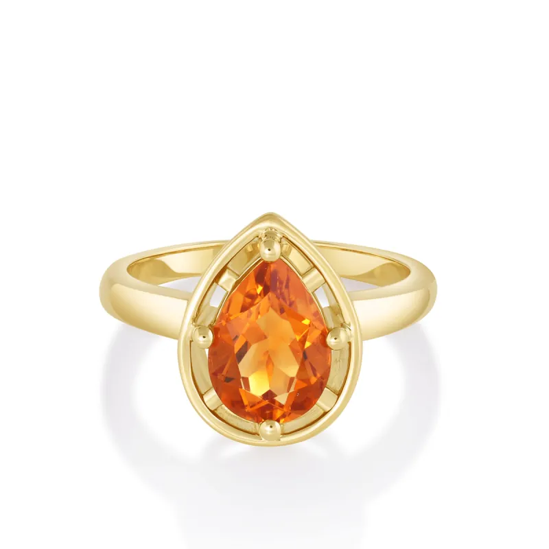 1.72ct Citrine Pear Georgia Ring sold by Marrow Fine