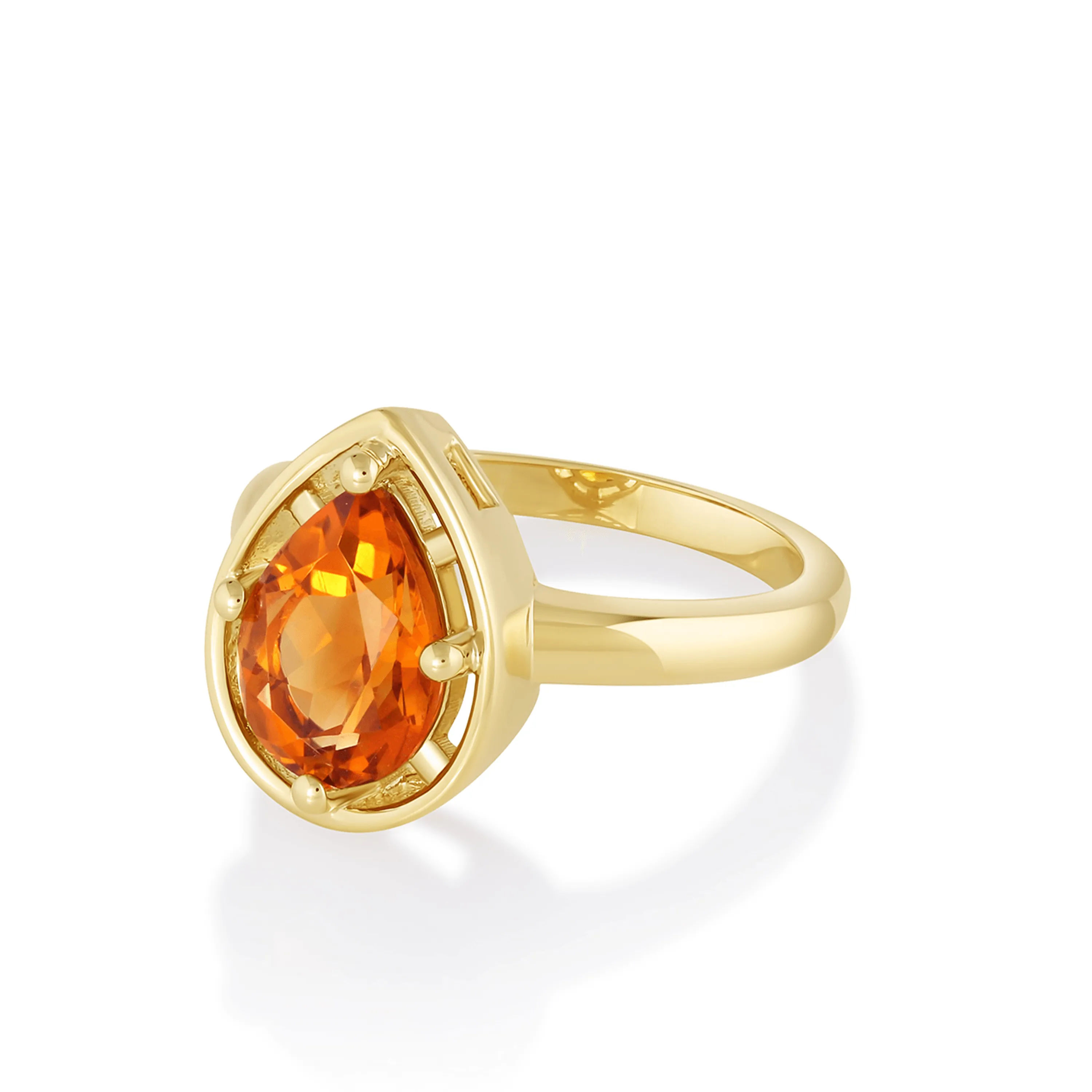 1.72ct Citrine Pear Georgia Ring sold by Marrow Fine product image thumbnail 2