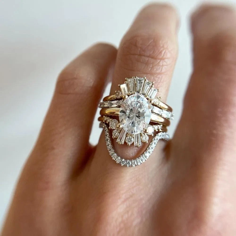 White Diamond Aurora Nouveau Band sold by Marrow Fine product image thumbnail 2