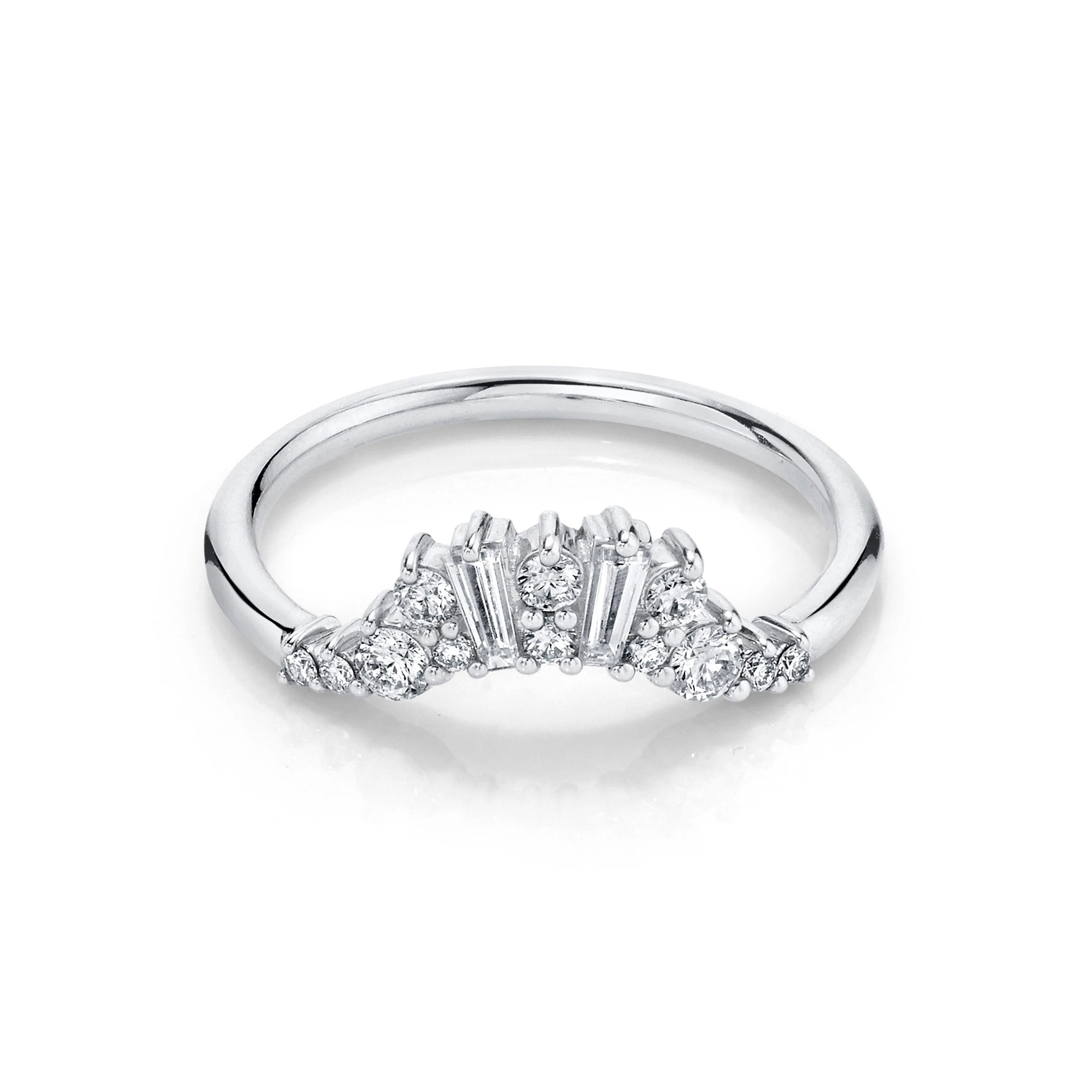 White Diamond Aurora Nouveau Band sold by Marrow Fine product image thumbnail 4