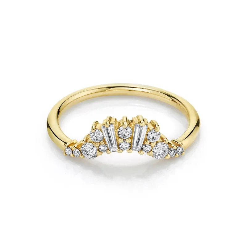 White Diamond Aurora Nouveau Band sold by Marrow Fine