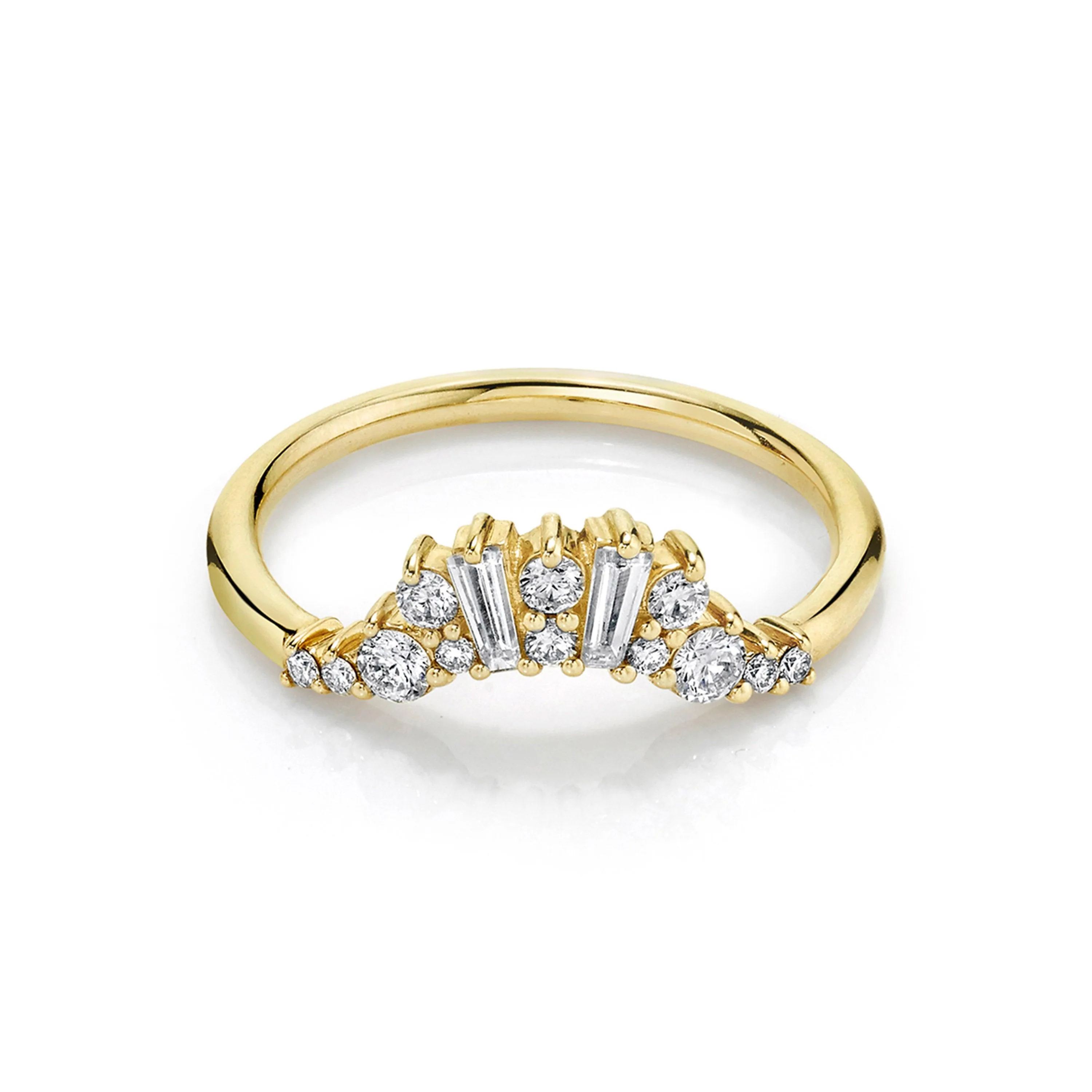White Diamond Aurora Nouveau Band sold by Marrow Fine
