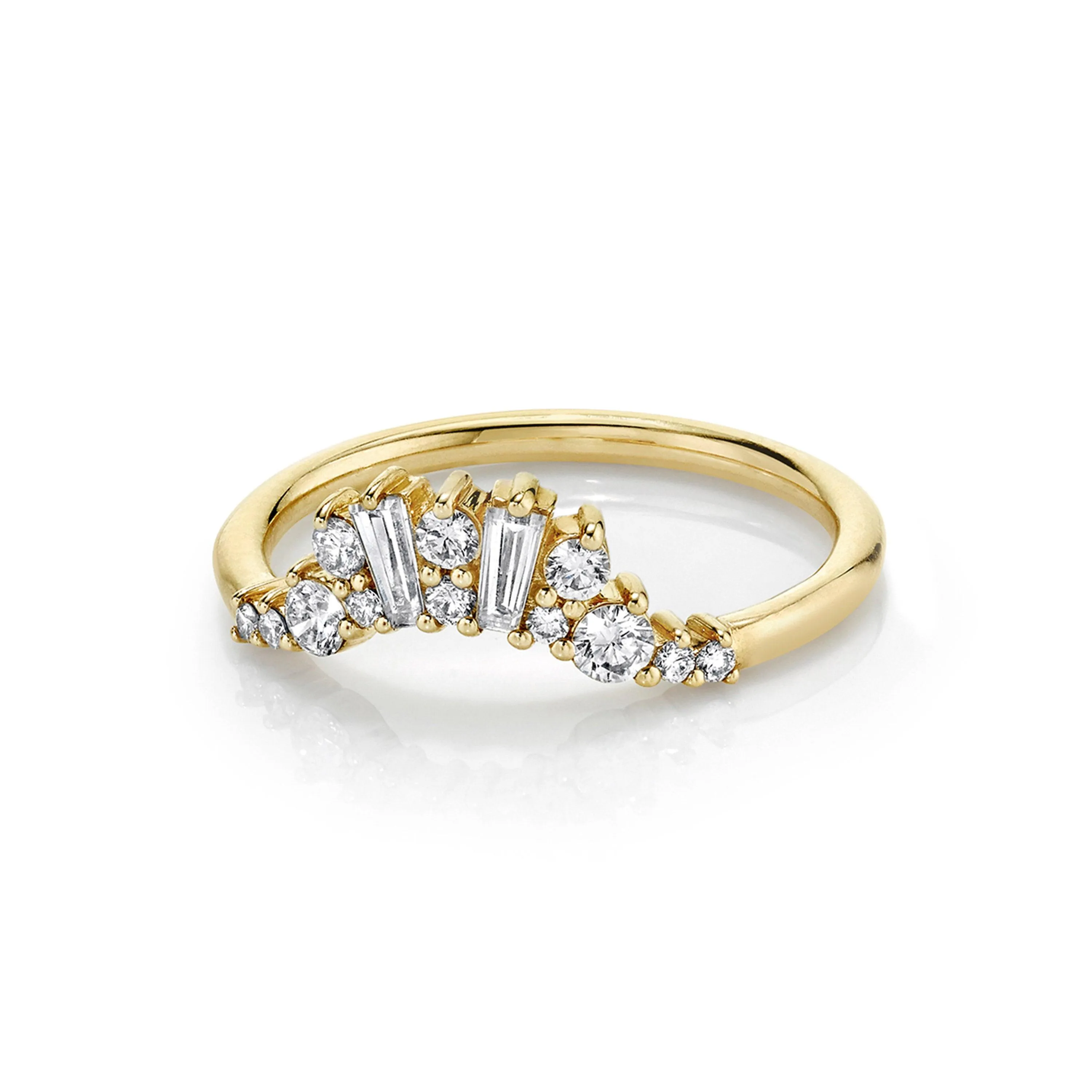 White Diamond Aurora Nouveau Band sold by Marrow Fine product image thumbnail 3