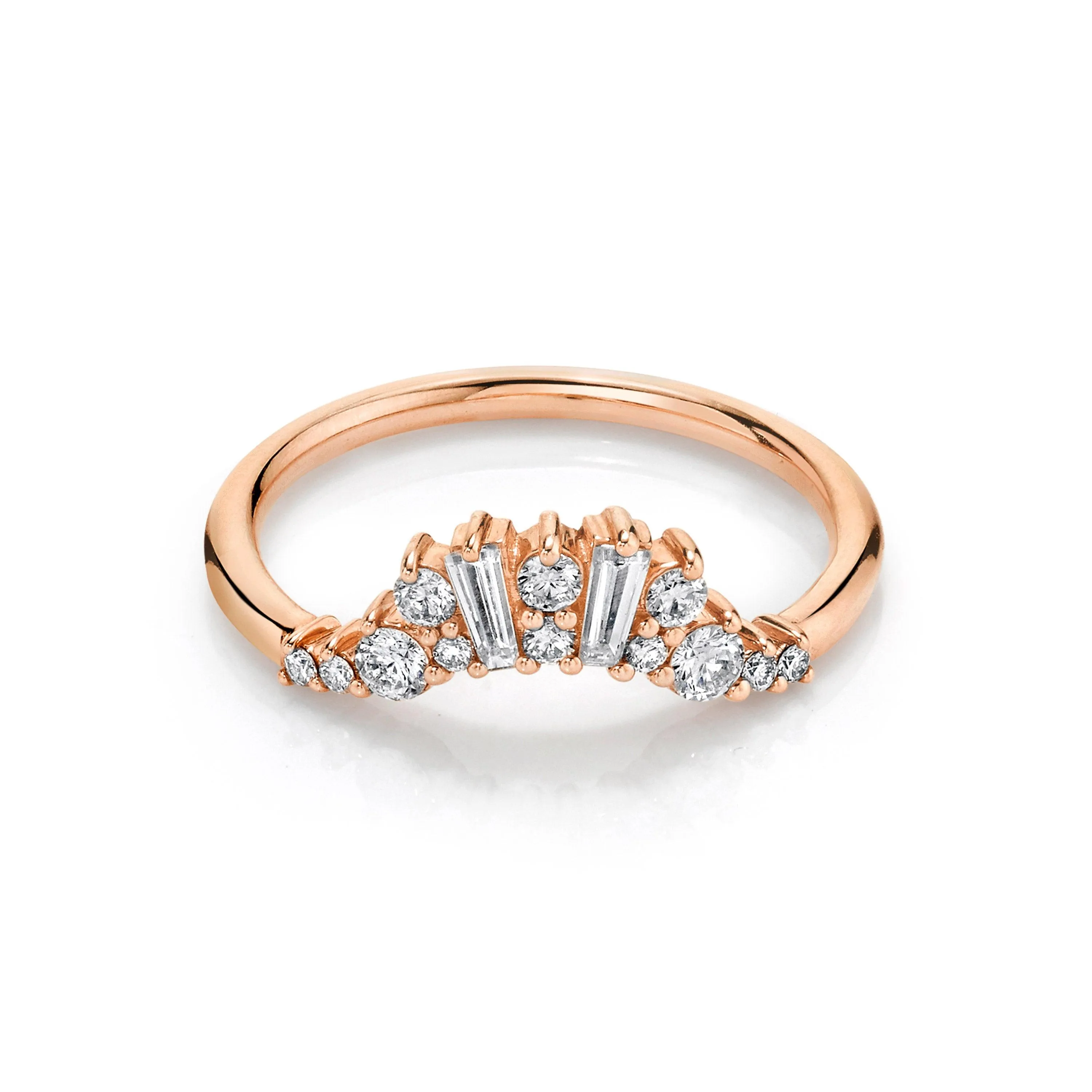 White Diamond Aurora Nouveau Band sold by Marrow Fine product image thumbnail 5