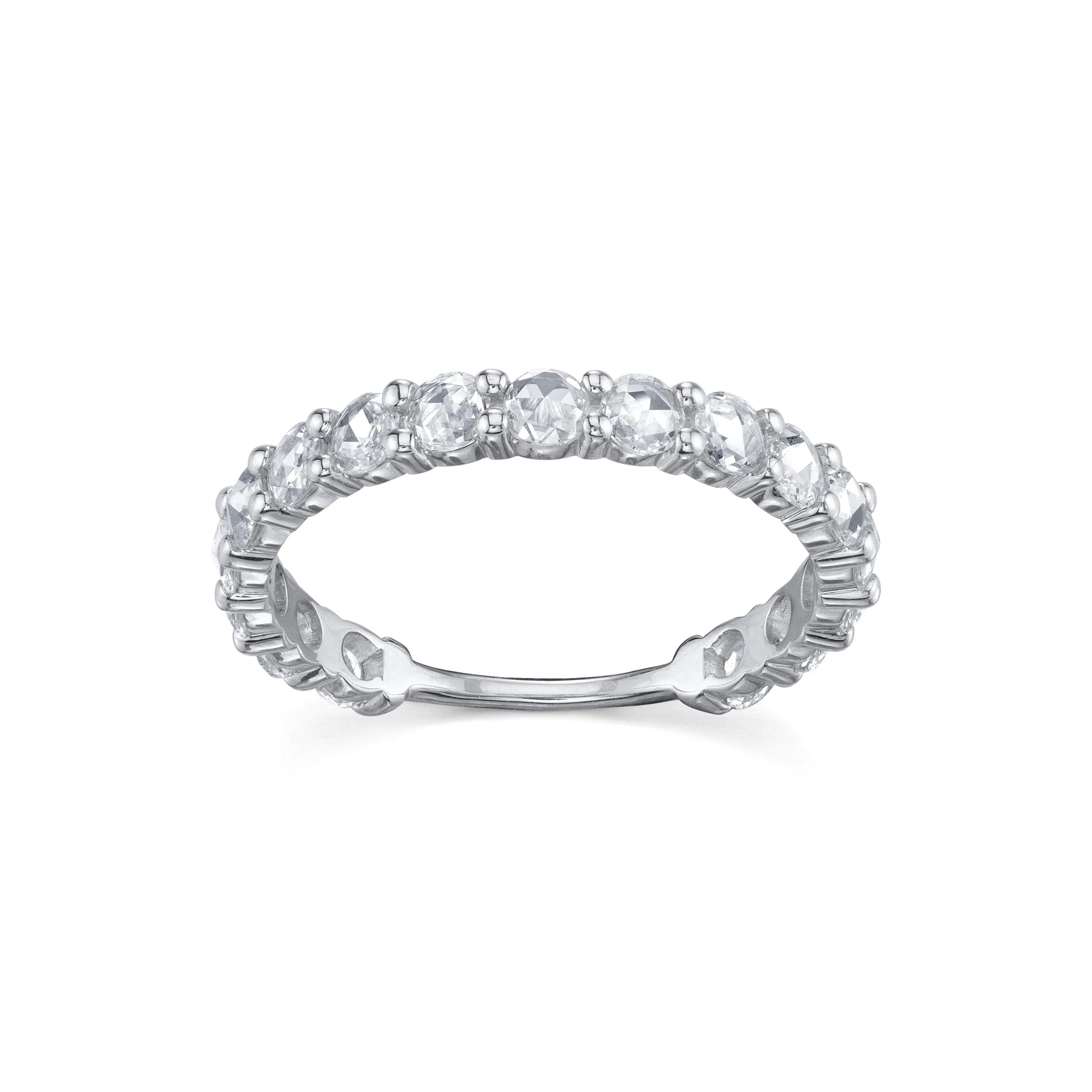 White Diamond August Rose Band sold by Marrow Fine product image thumbnail 4