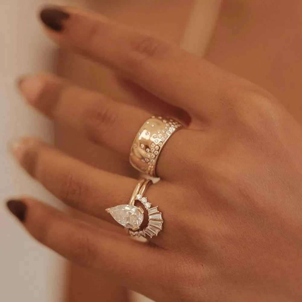 Waterfall White Diamond Cigar Band sold by Marrow Fine product image thumbnail 2