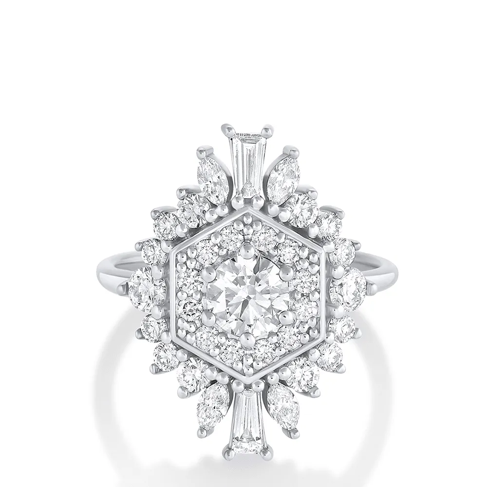 .50ct White Diamond Stella Engagement Ring sold by Marrow Fine product image thumbnail 3