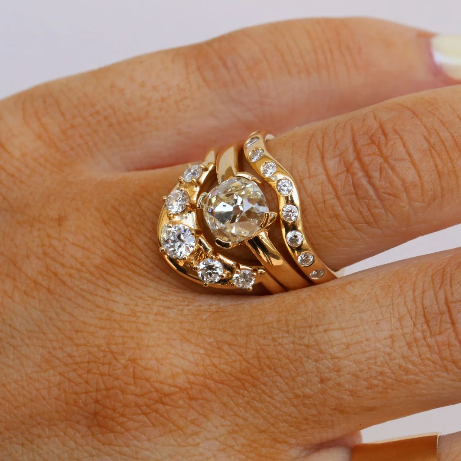 2.30ct Old Mine Diamond Ring sold by Marrow Fine product image thumbnail 2