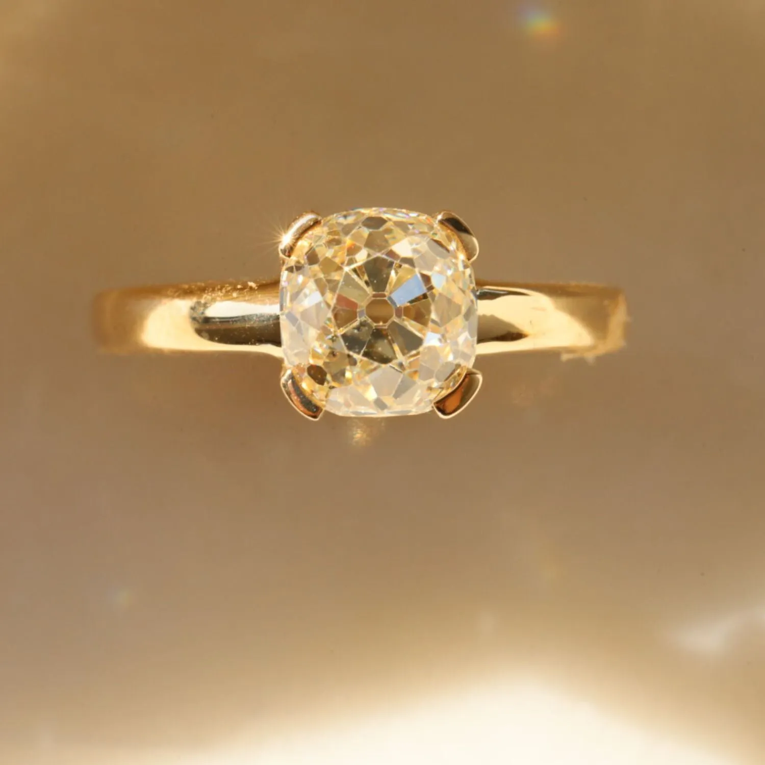 2.30ct Old Mine Diamond Ring sold by Marrow Fine product image thumbnail 4