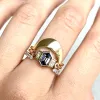 Tourmaline Hexagon Linear Ring sold by Marrow Fine