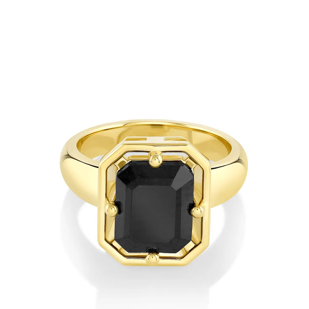 3.95ct Black Diamond Georgia Ring sold by Marrow Fine