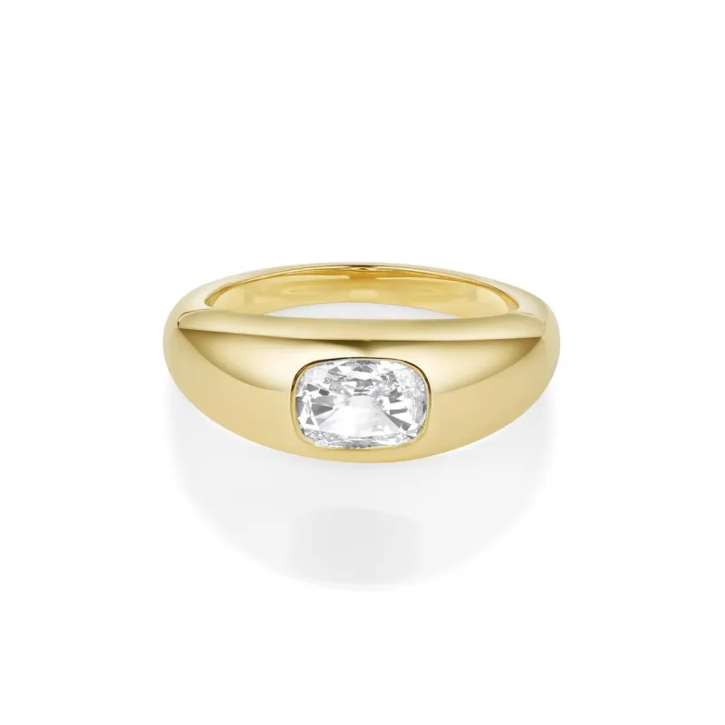 0.57ct Cushion Pinky Bombe sold by Marrow Fine