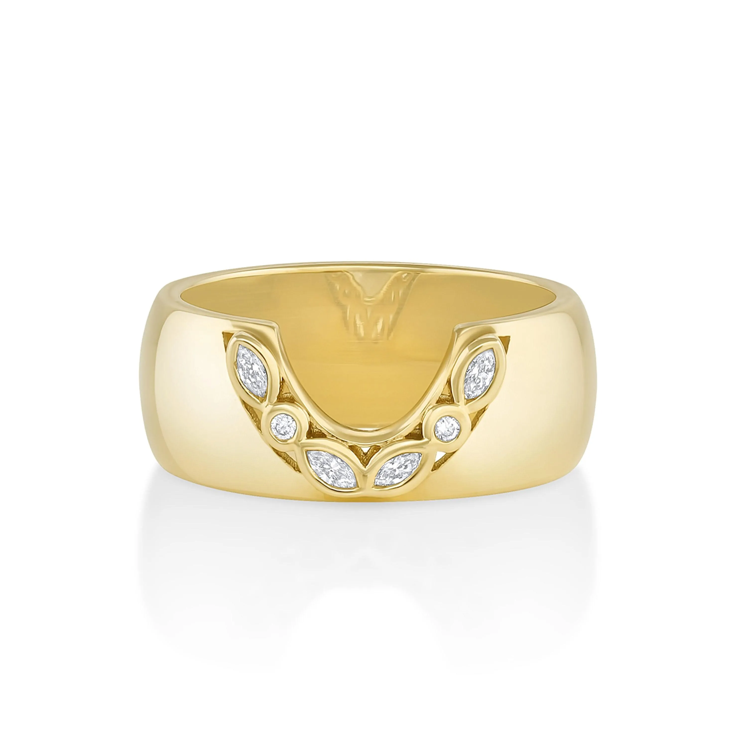 White Diamond Mixed Shape Cigar Band sold by Marrow Fine